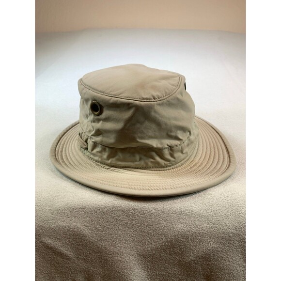The Tilley hat Endurables Wide Brim capSize 7 1/4 khaki hiking safari - Picture 4 of 9